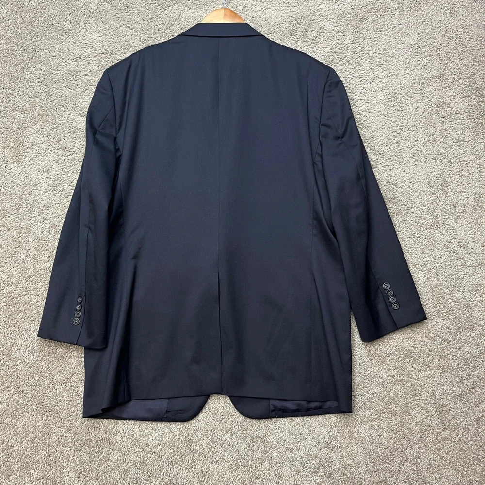 Brooks Brothers 1818 Madison Blazer Mens 44R Navy Blue Wool Estrato Sport Coat